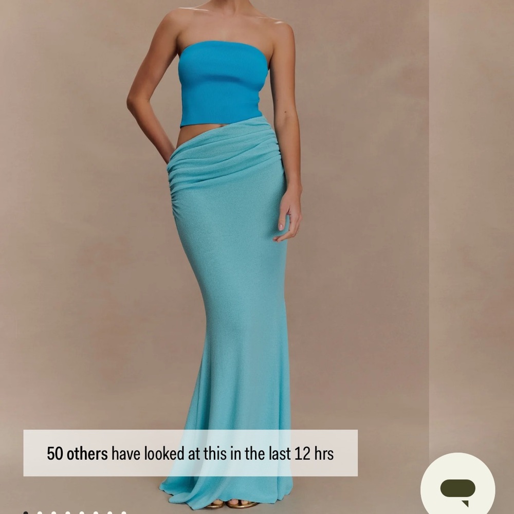 Meshki Aqua Blue Maxi Dress